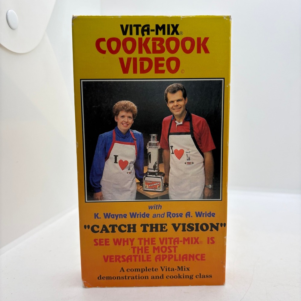 Vintage 1989 Vita-Mix Cookbook Video VHS Catch The Vision Demonstration Tape